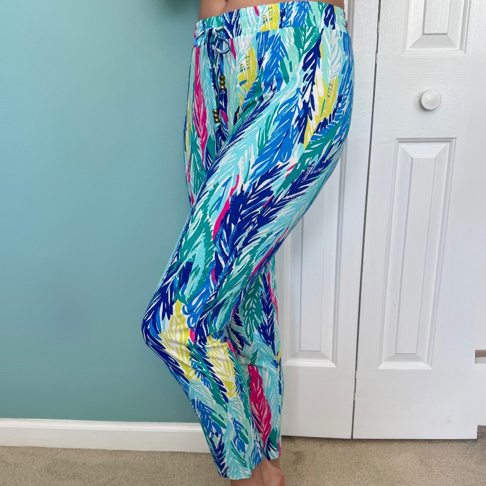 Lilly Pulitzer Comfy Lola Elastic Drawstring Pants S